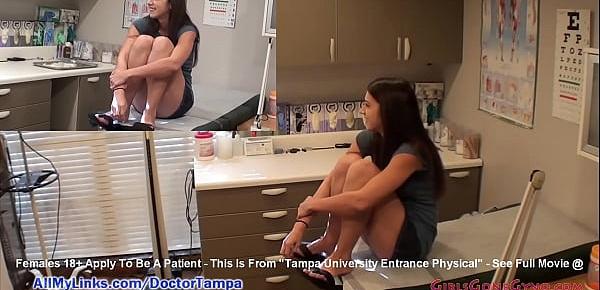  Logan Laces Gyno Exam With Doctor Tampa & Nurse Kristen Martinez Caught On Spy Cam  @ GirlsGoneGyno.com! - Tampa University Physical